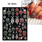 Festive Christmas Holiday Nail Art Decals