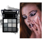 9-Color Smoky Matte and Shimmer Eyeshadow Palette