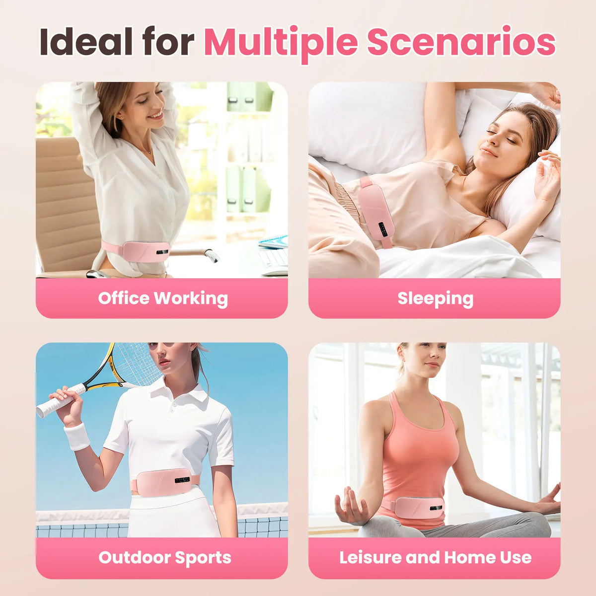 Portable Cordless Heating Pad for Menstrual Cramp Relief