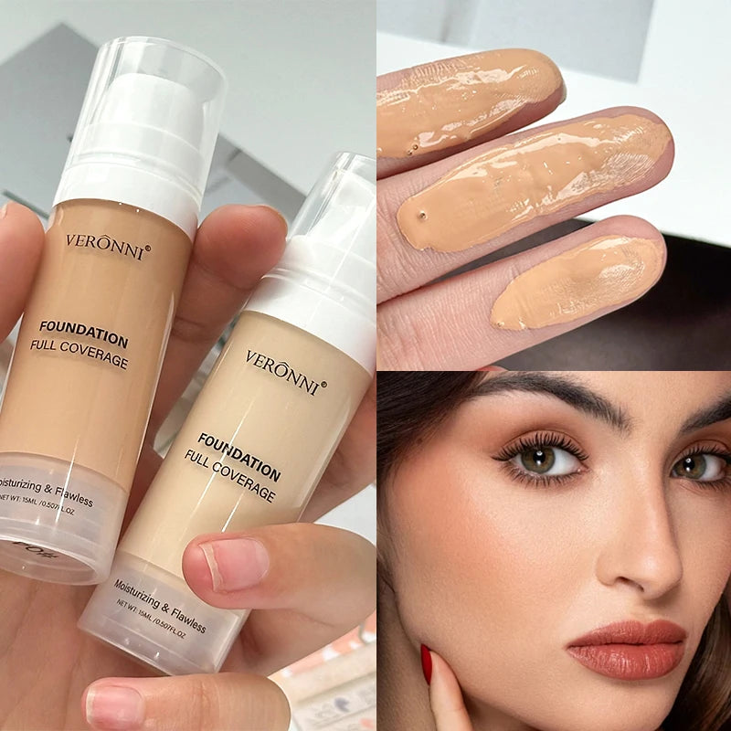 Full Coverage Waterproof Liquid Foundation for Flawless Skin - 1
