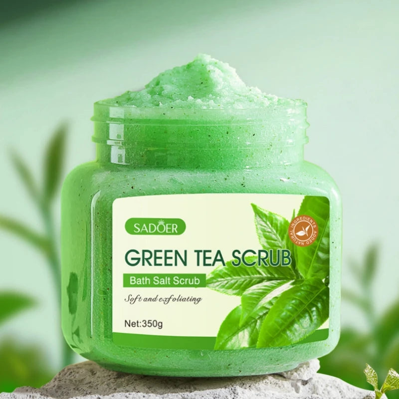 Exfoliating Green Tea Body Scrub for Smooth Bright Skin - 5