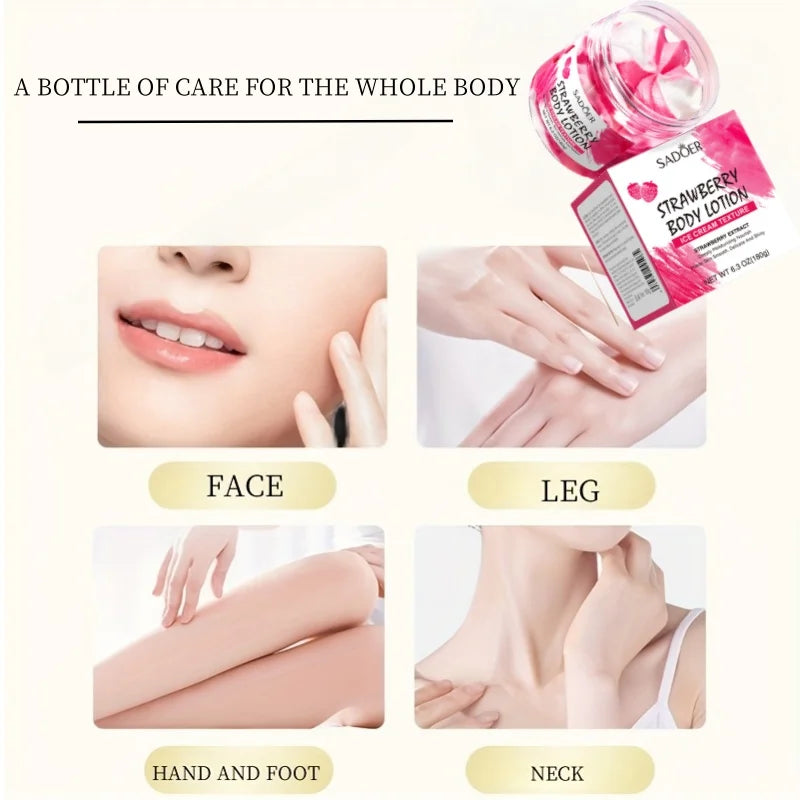 Strawberry Moisturizing Body Lotion for Smooth Radiant Skin