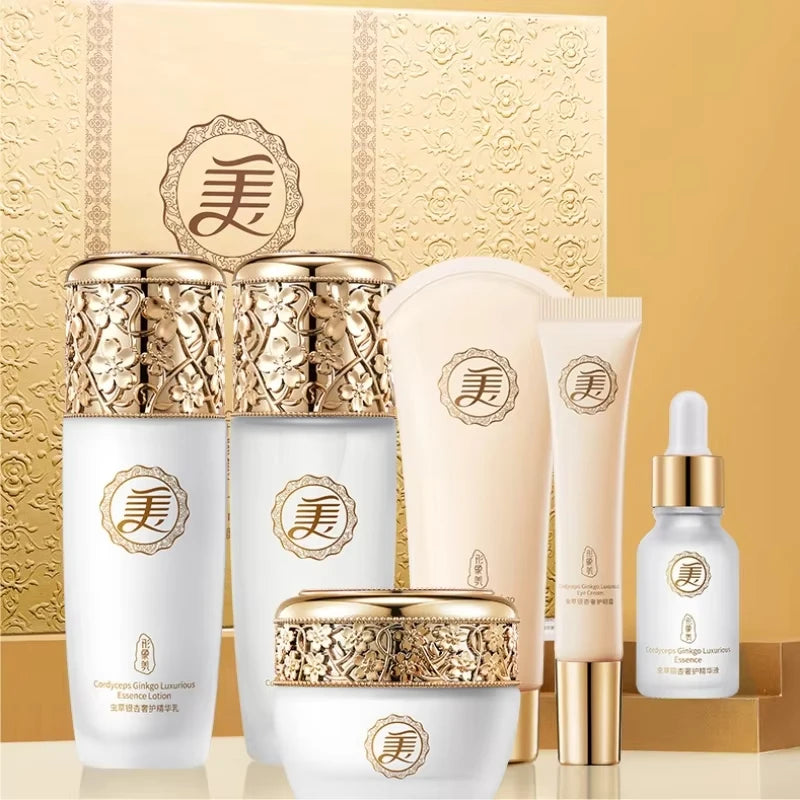 Luxurious Cordyceps & Ginkgo Facial Skincare Set - 1