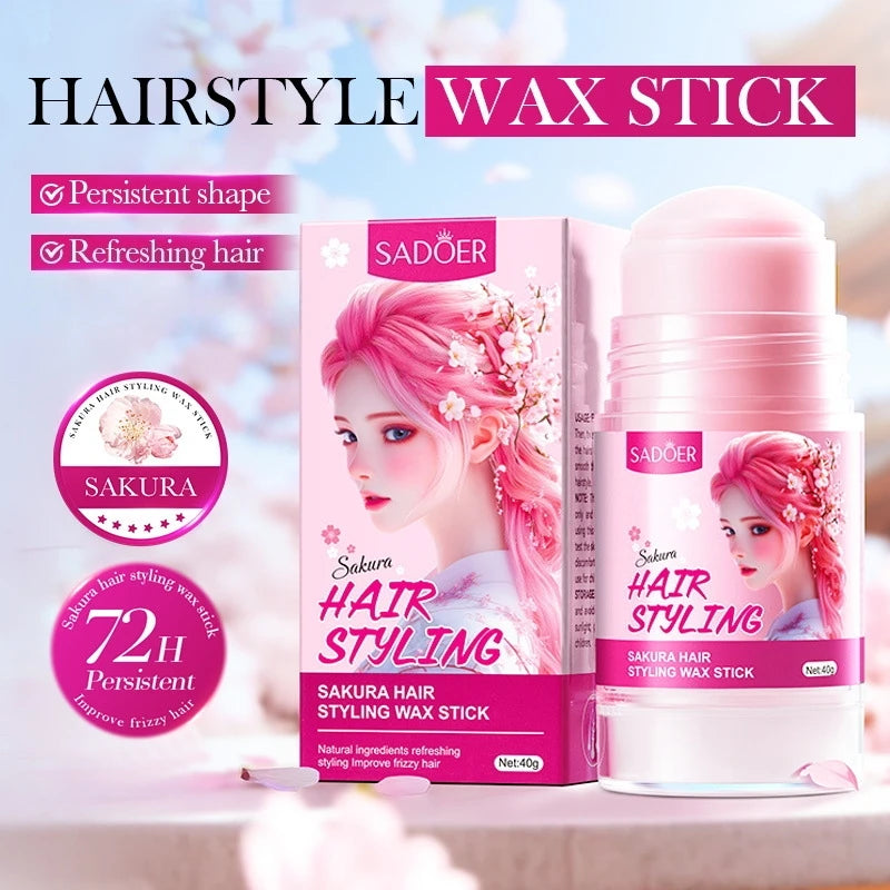 Cherry Blossom Anti-Frizz Hair Styling Wax Stick - 1