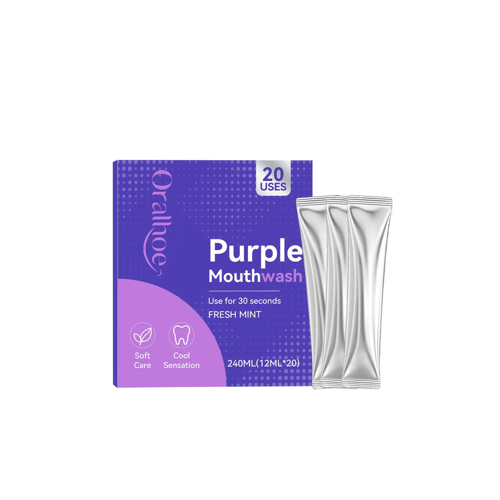 Portable Travel Mouthwash Sachets for Fresh Breath