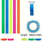 Fluorescent Neon Glow Tape Set for UV Parties and Events