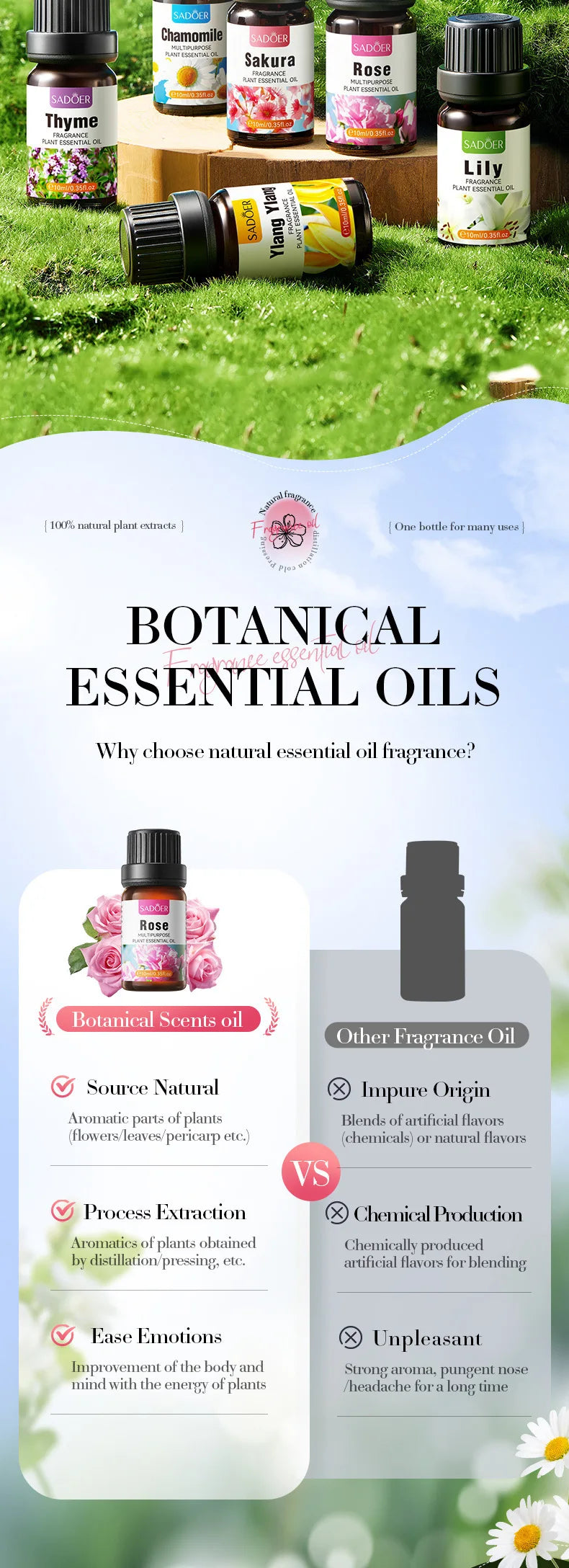 6-Piece Aromatic Essential Oil Set for Relaxation and Body Care - 8