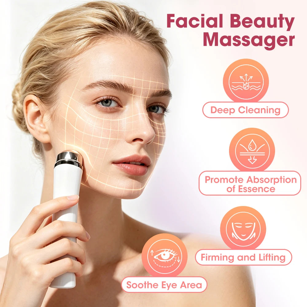 4-in-1 LED Facial Skin Lifting and Cleansing Massager - 2