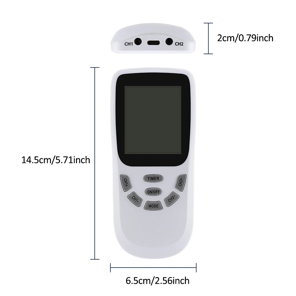 Portable TENS EMS Electric Muscle Stimulator Massager