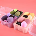 3-Piece Makeup Sponge Set with Storage Case