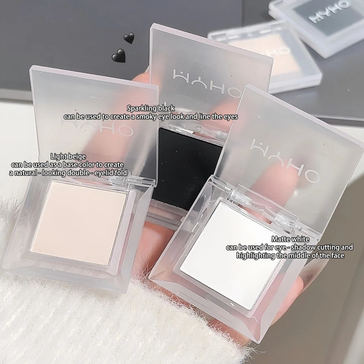 Matte Single Color Eyeshadow for Face Contouring and Highlighting