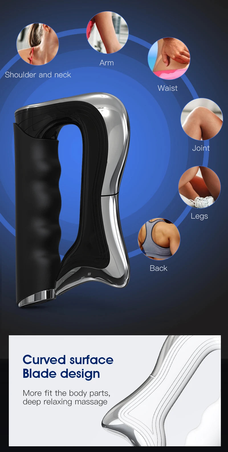 Electric Muscle Scraper and Gua Sha Massage Tool