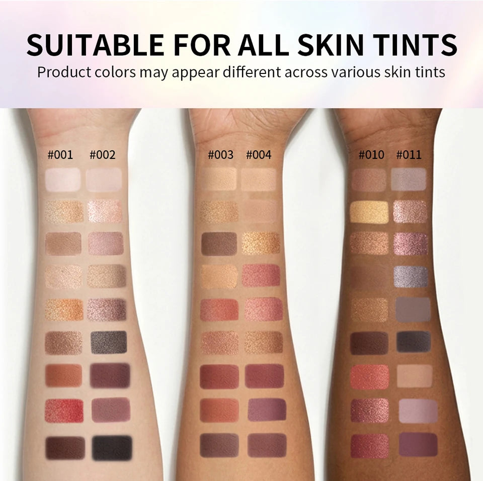 9-Color Professional Eyeshadow Palette for Daily and Party Looks