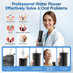 Portable Cordless Water Flosser for Teeth and Gums