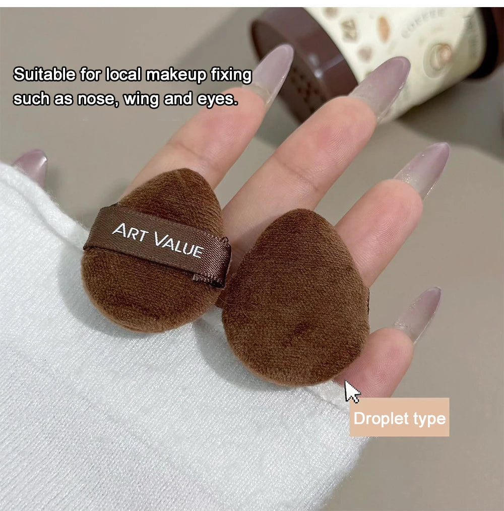 Mini Finger Makeup Sponge Set for Precision Application - 9