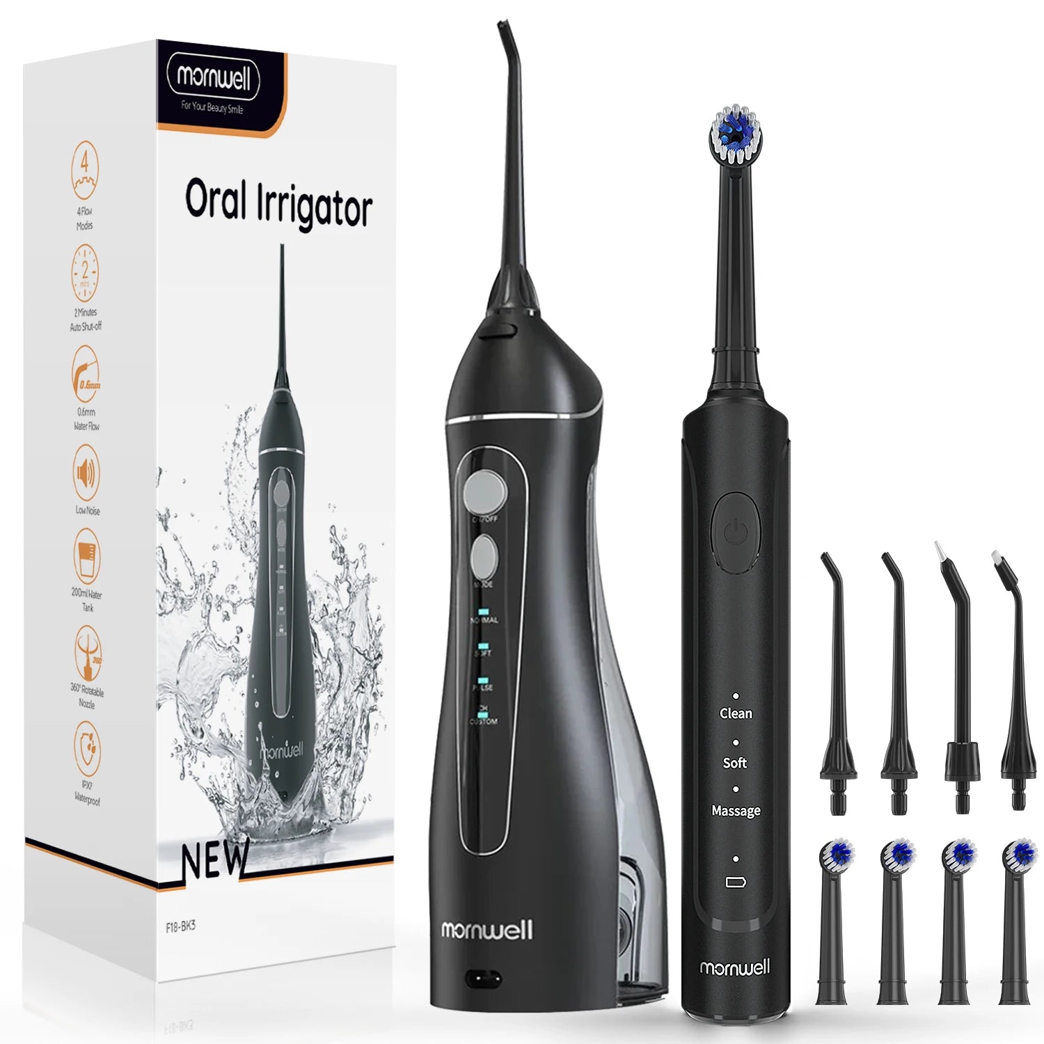 Electric Water Flosser and Sonic Toothbrush Oral Care Set - 16