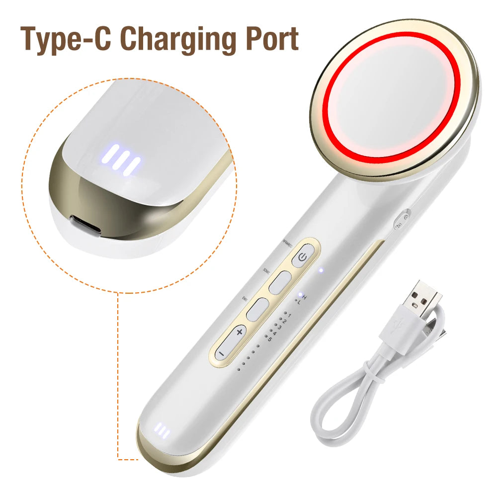 Ultrasonic EMS Body Slimming and Facial Lifting Massager - 9