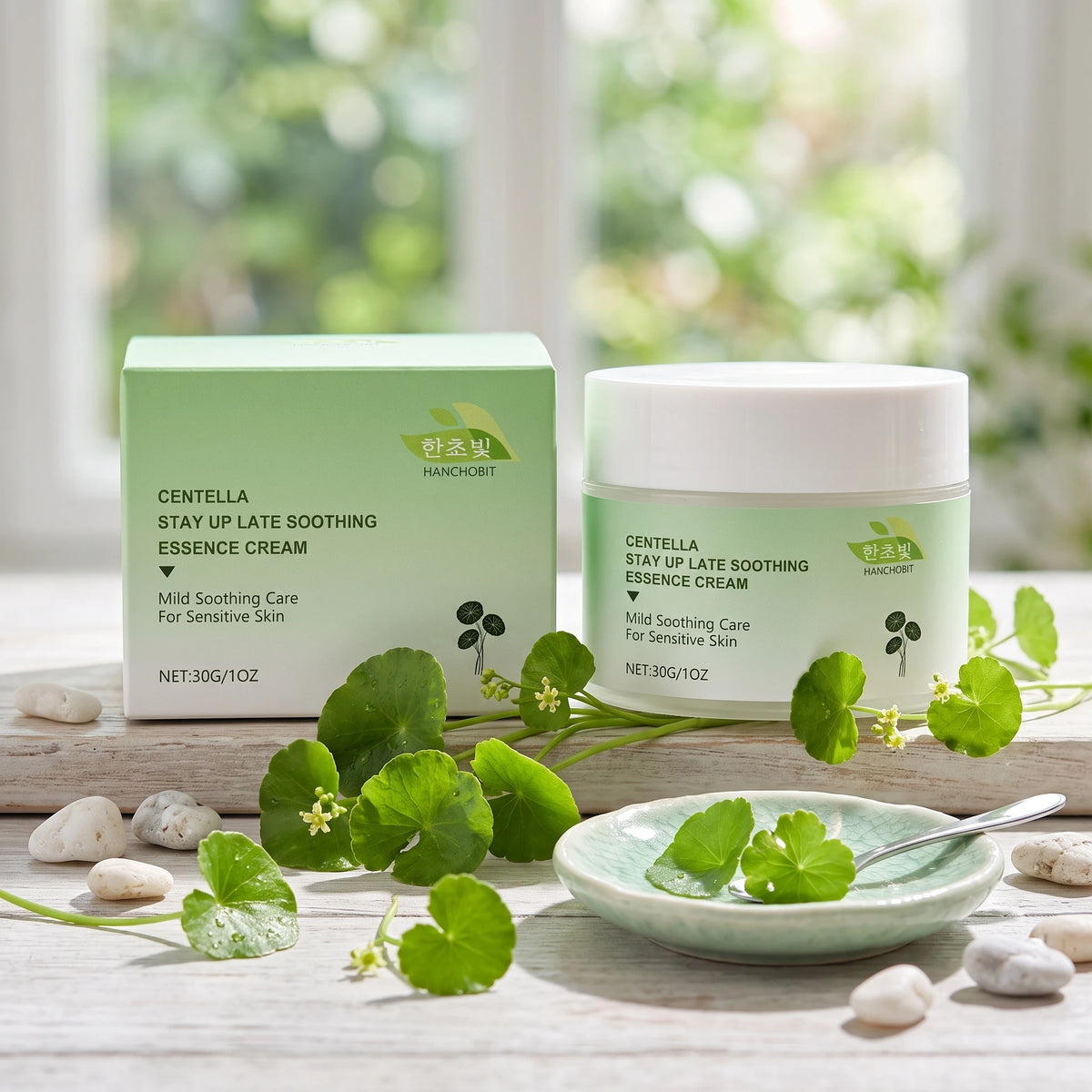 Centella Asiatica Soothing Facial Cream for Sensitive Skin