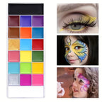 20-Color Professional Face and Body Paint Palette for Parties