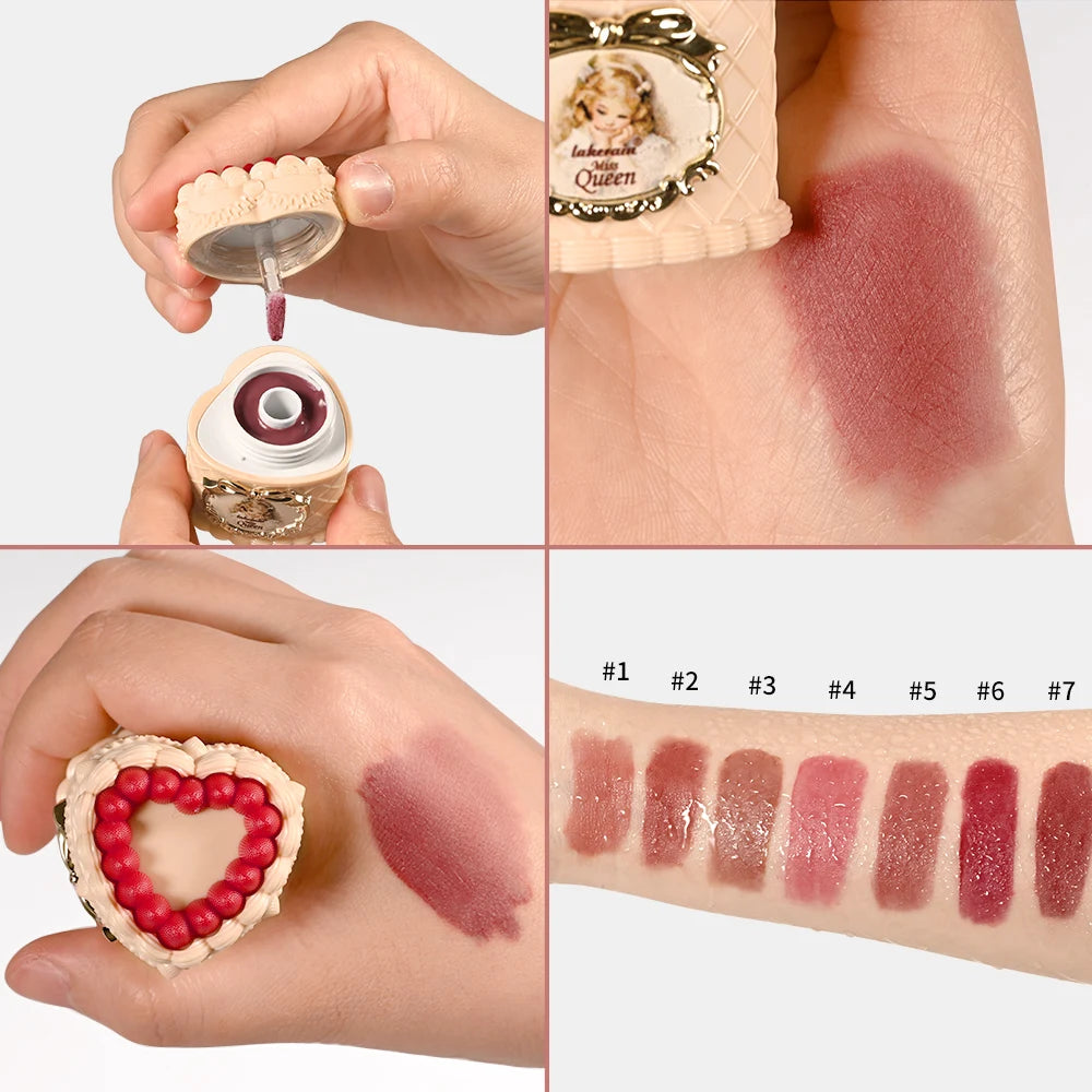 Velvet Matte Strawberry Lip Clay Cream - 4