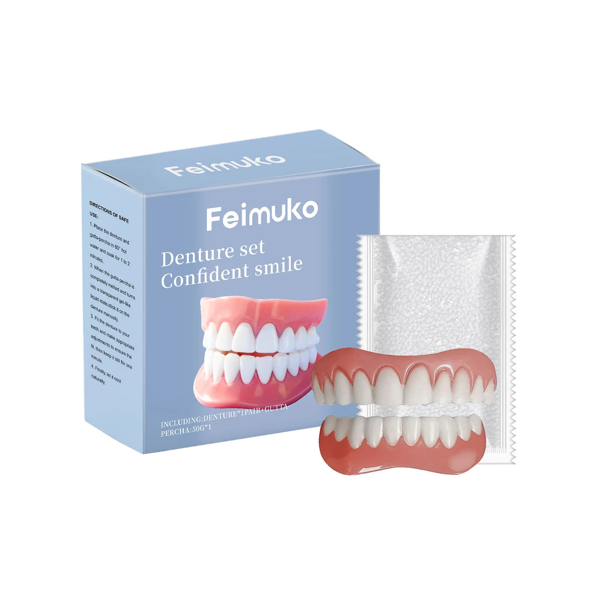 Temporary Silicone Cosmetic Dentures for a Perfect Smile