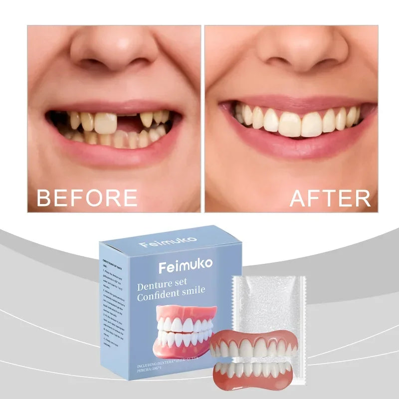 Temporary Cosmetic Dentures for Instant Smile Confidence