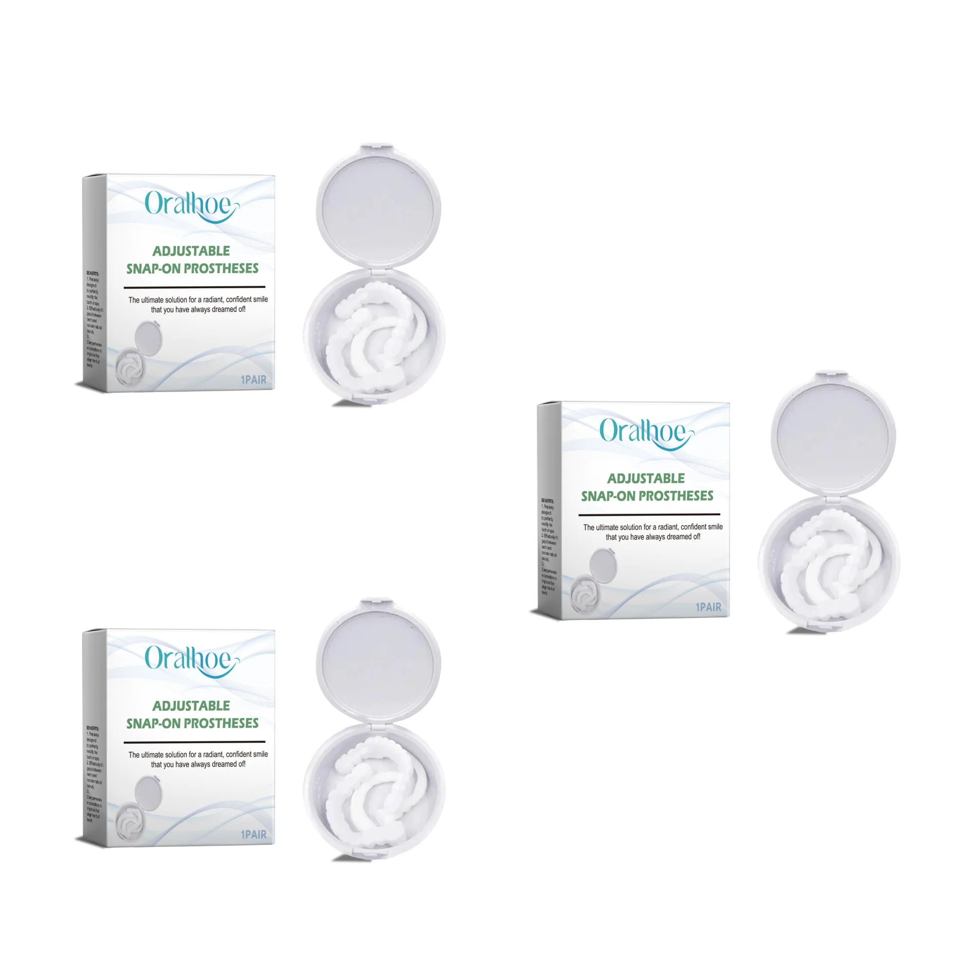 Adjustable Snap-On Smile Veneers for Teeth Whitening and Gaps - 14