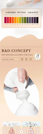 Rice Extract Foaming Facial Cleanser with Silicone Brush
