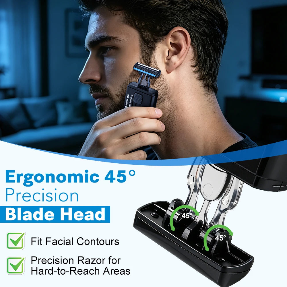 Portable Retractable Manual Shaver for Travel - 4
