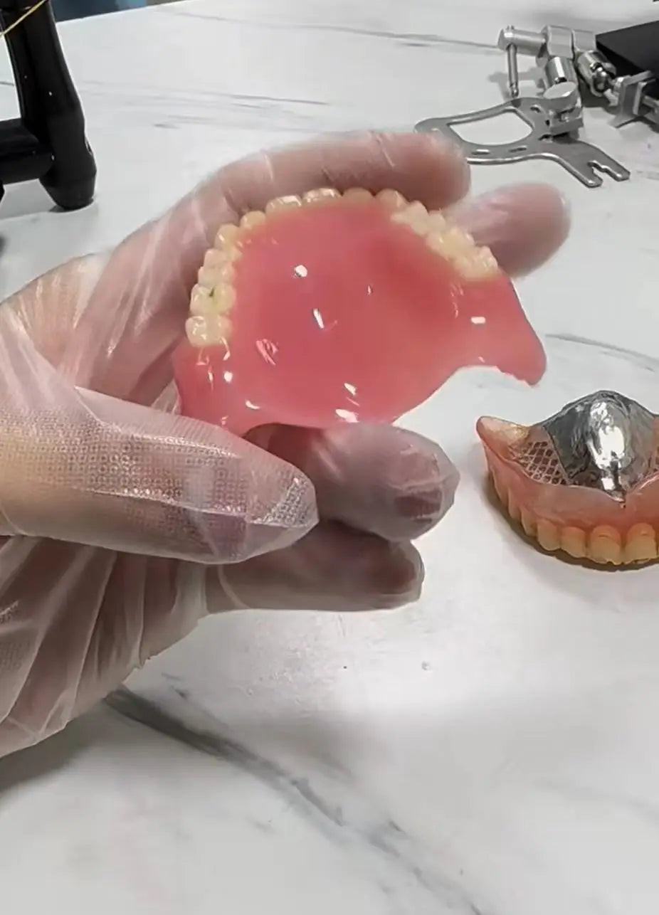 Custom Fit Silicone Cosmetic Dentures - 2