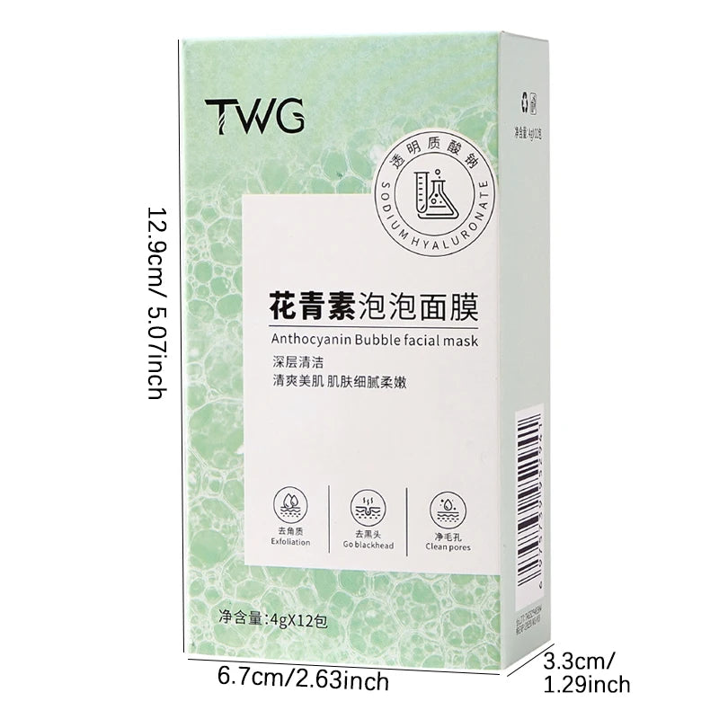 Deep Cleansing Anthocyanin Bubble Face Mask for Radiant Skin - 4