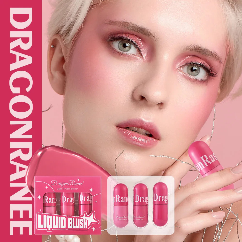 Waterproof Liquid Blush Makeup Set - 3