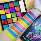 22-Color Professional Face and Body Paint Palette for Costumes