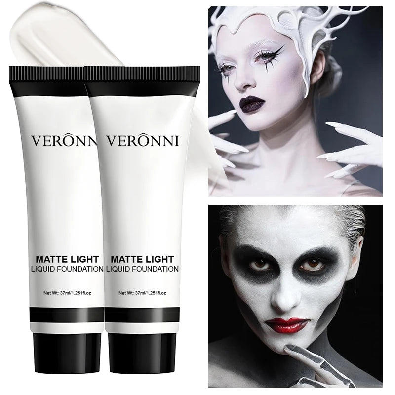 Pure White Liquid Foundation for Stage Makeup and Special Effects