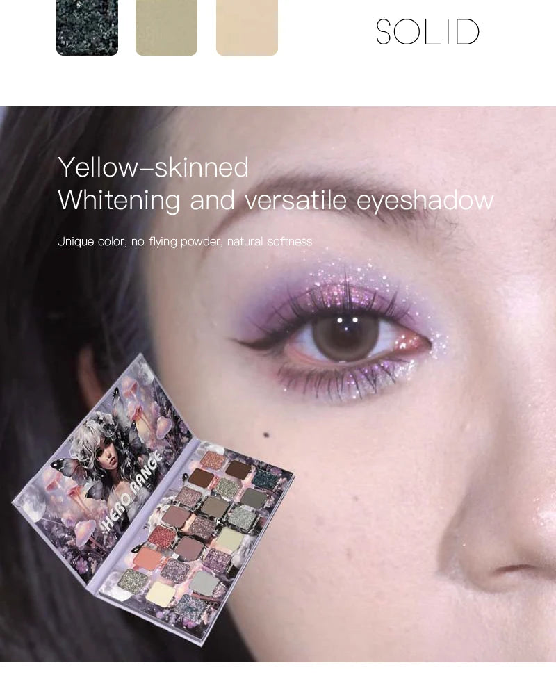 21-Color Multi-Finish Shimmer and Matte Eyeshadow Palette