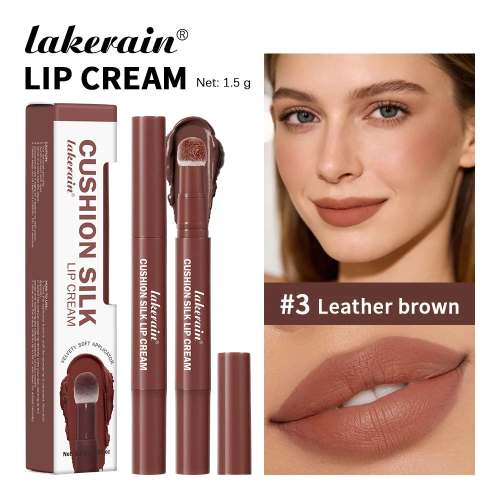 2-in-1 Velvet Lip Cream and Cheek Blush with Cushion Applicator