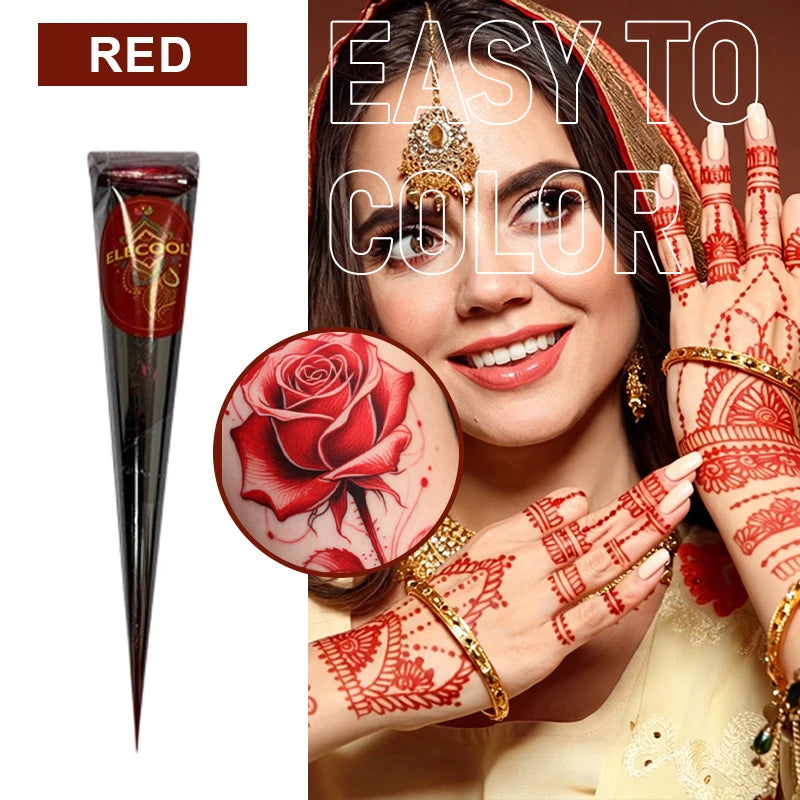 Semi-Permanent Waterproof Henna Tattoo Paste