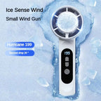 Portable Handheld Ice Cooling Turbo Fan with LED Display