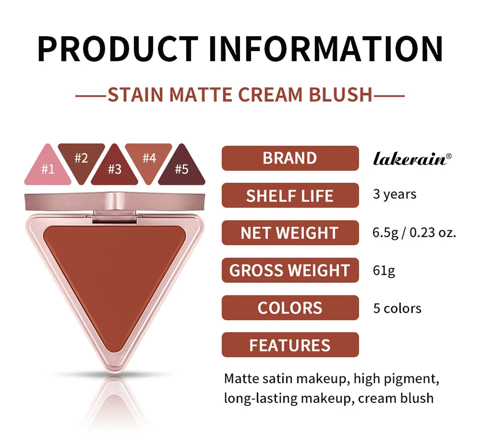 Matte Satin Cream Blush for Natural Radiant Skin