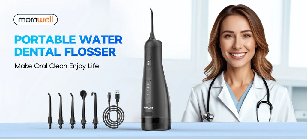 Portable Cordless Water Flosser for Teeth and Braces