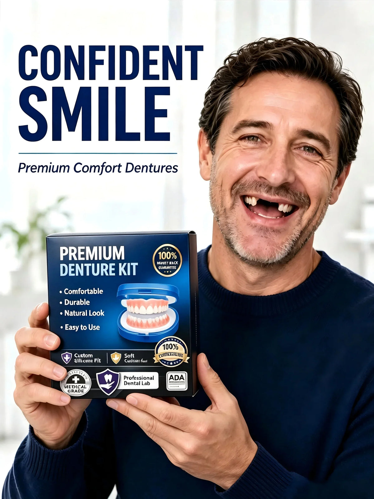 Temporary Silicone Cosmetic Smile Teeth Kit