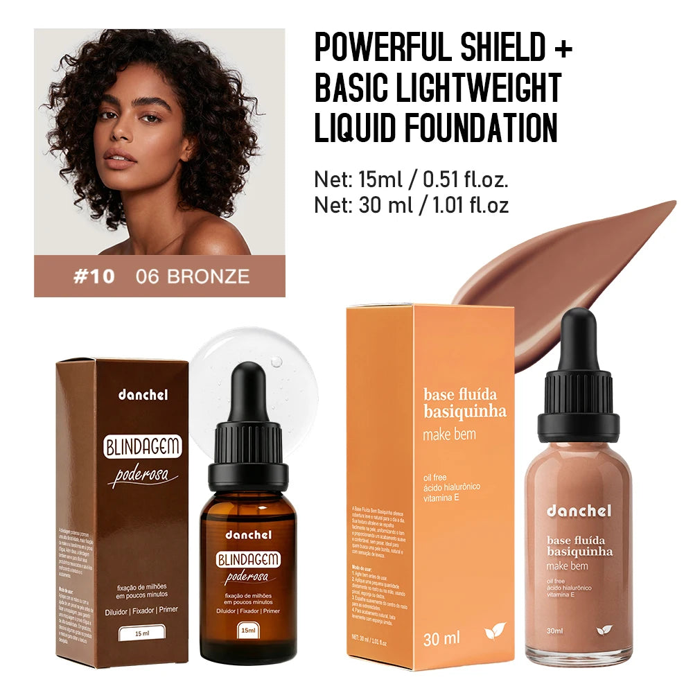 Waterproof Foundation and Primer Makeup Set