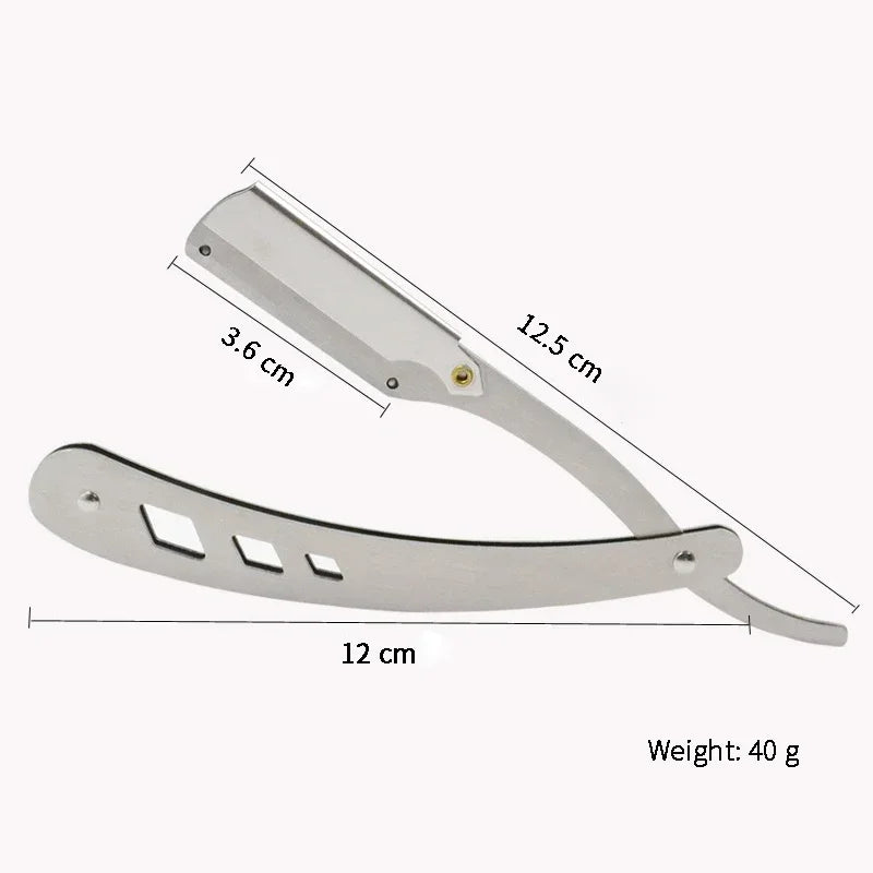 Professional Folding Straight Edge Barber Razor - 6