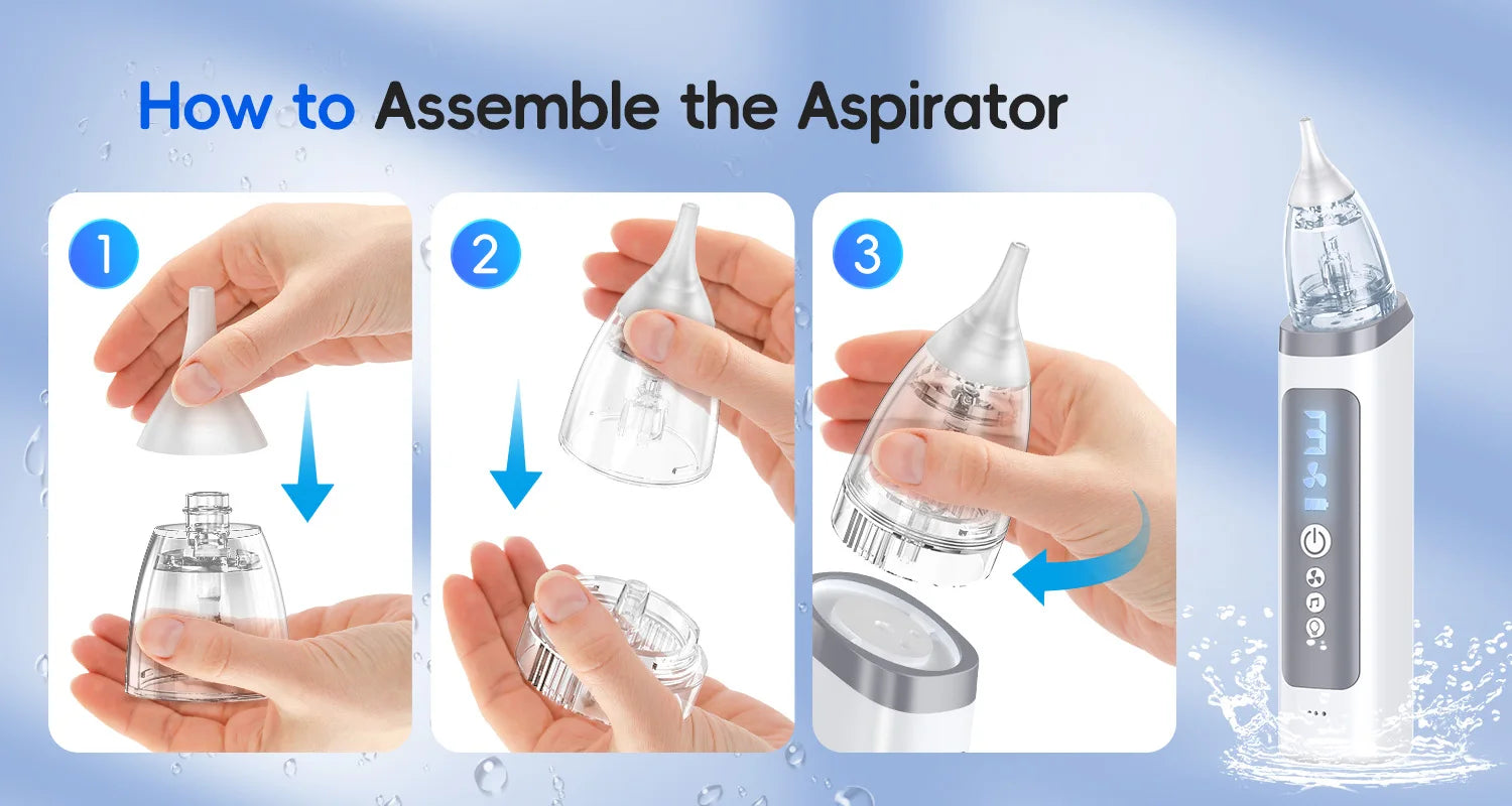 Electric Baby Nasal Aspirator with Music and 3 Suction Modes - 12