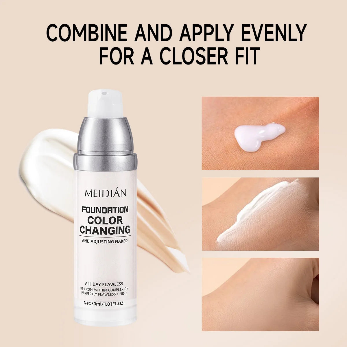 Color-Changing Liquid Foundation for Flawless Skin - 11