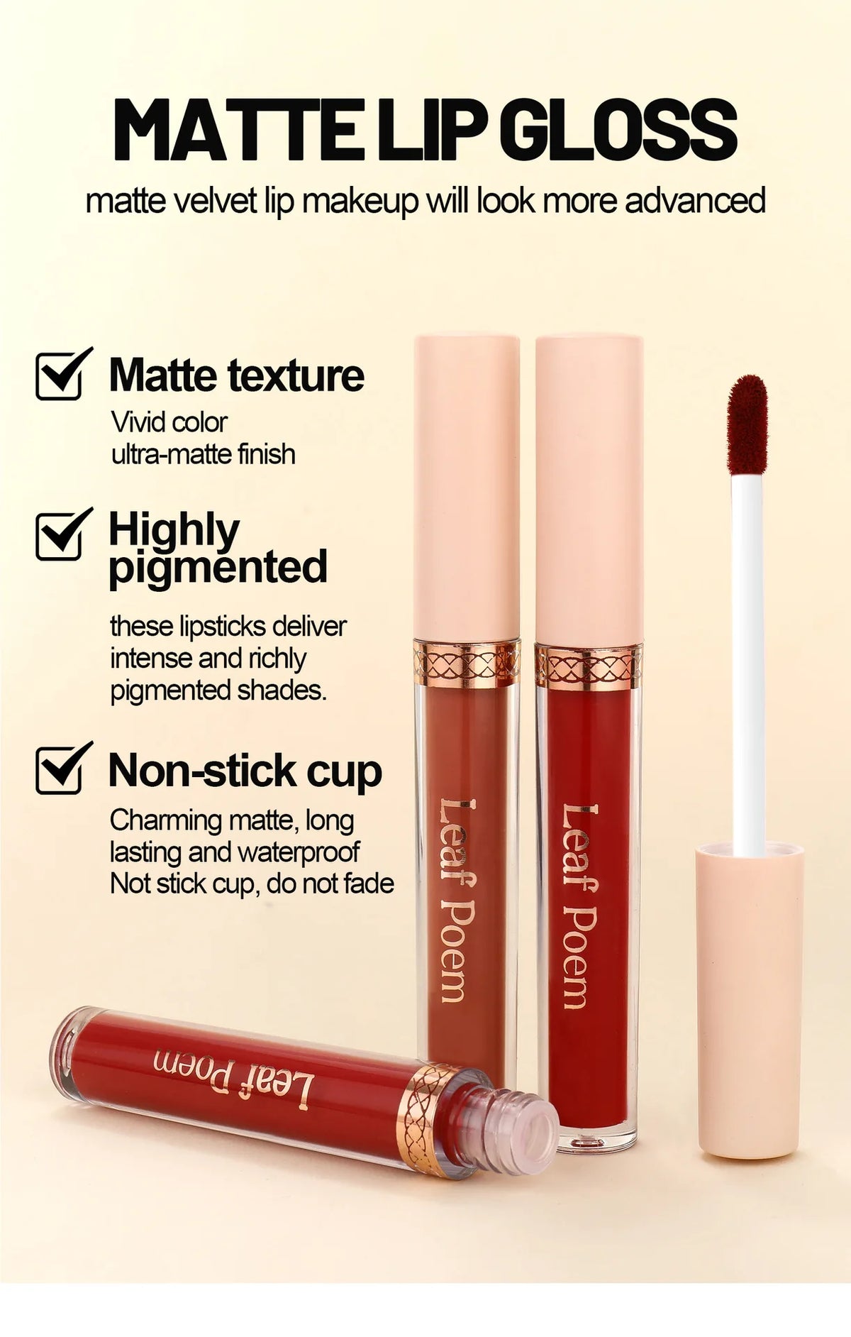 Waterproof Matte Liquid Lipstick Set