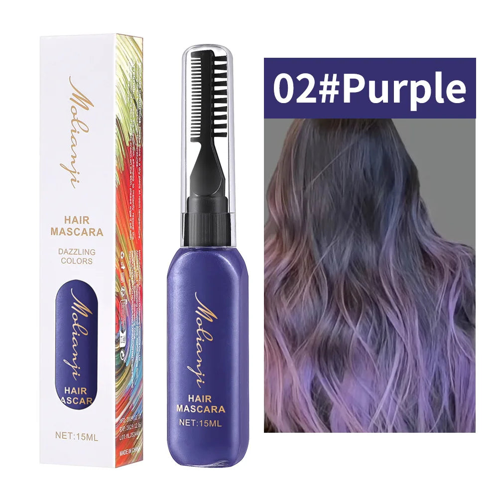 Temporary Washable Hair and Eyelash Color Mascara