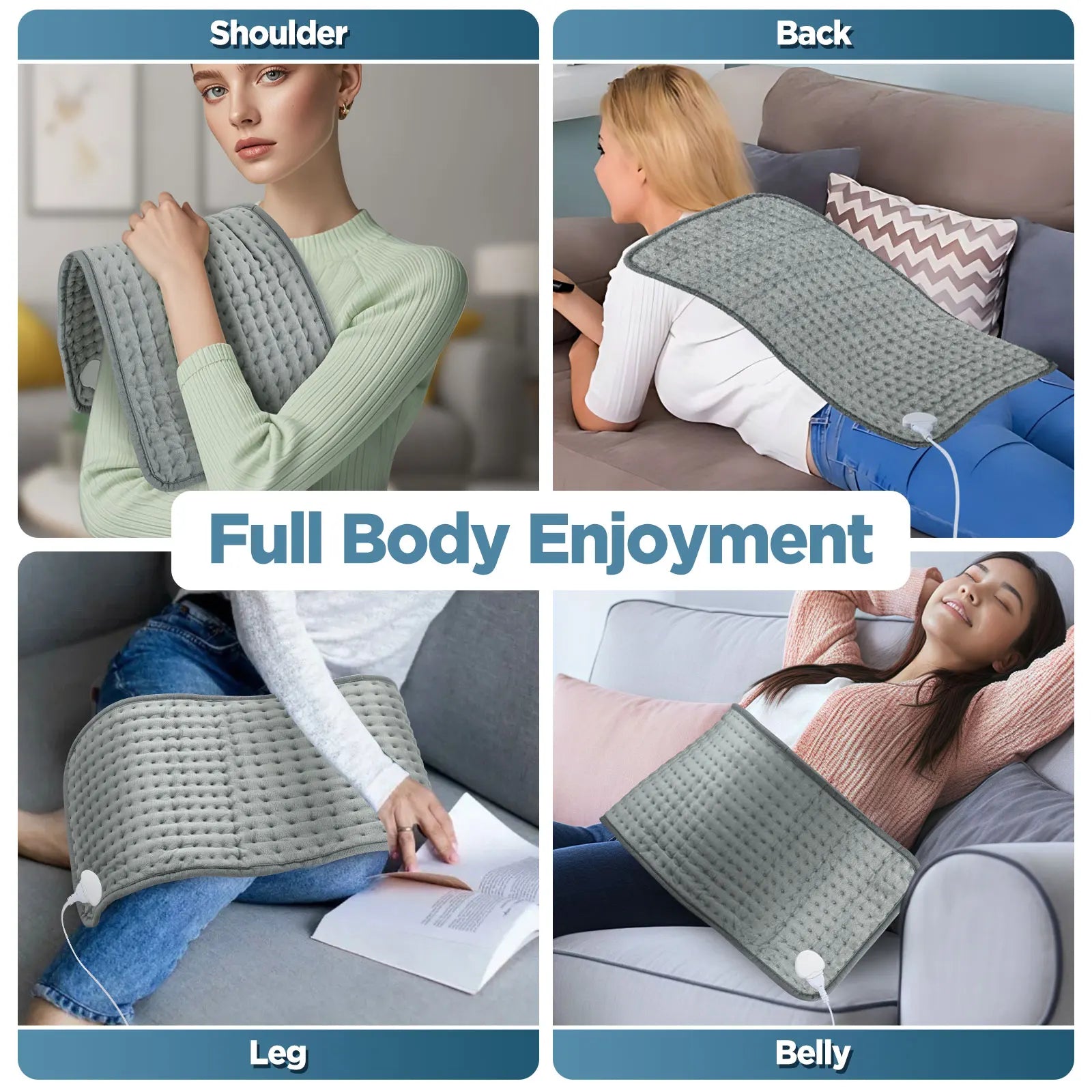 Electric Heating Pad for Back and Muscle Relief - 12