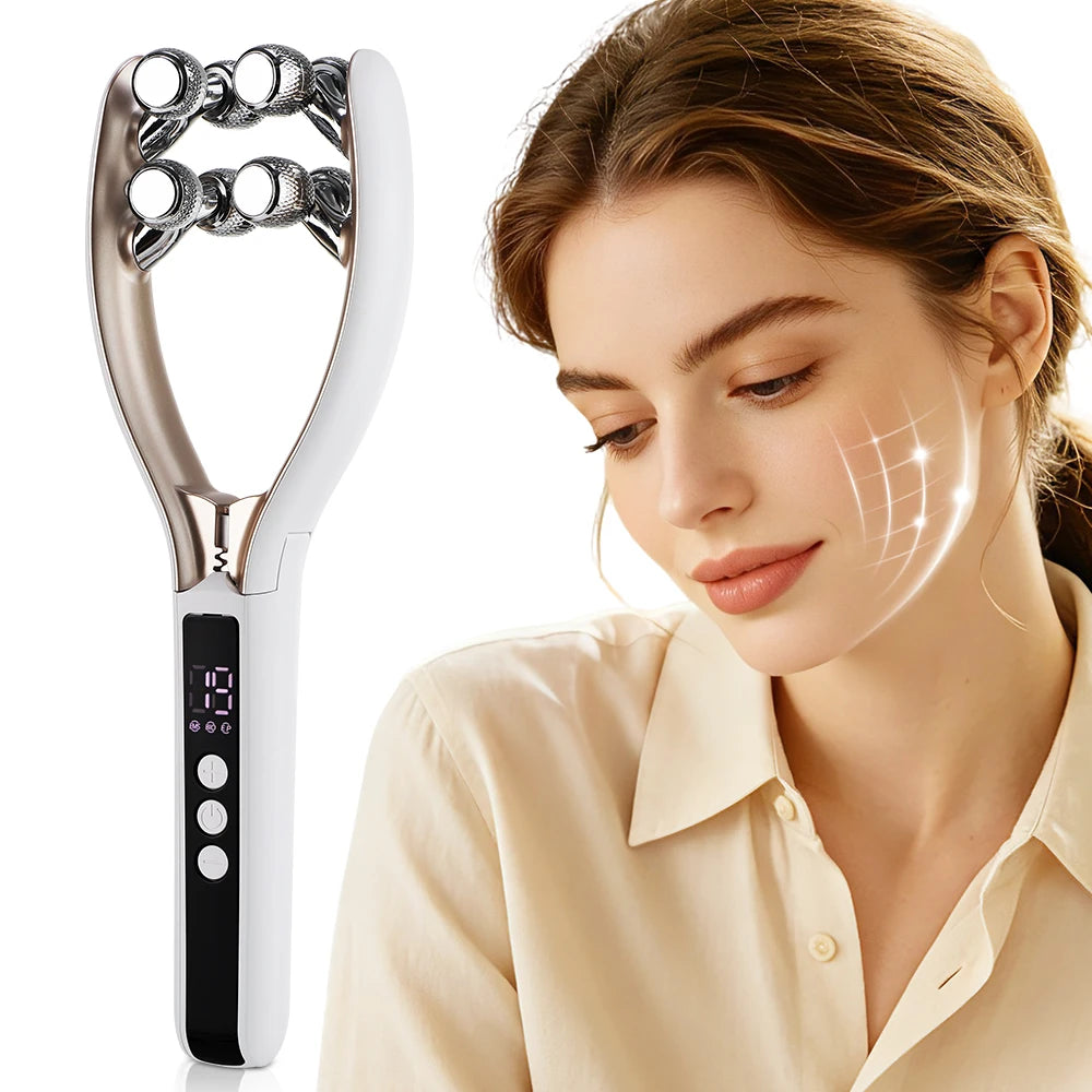Micro-Current V-Shape Face Lifting and Contouring Massager - 7
