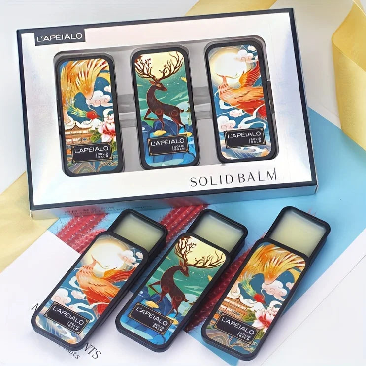 Portable Solid Perfume Fragrance Set